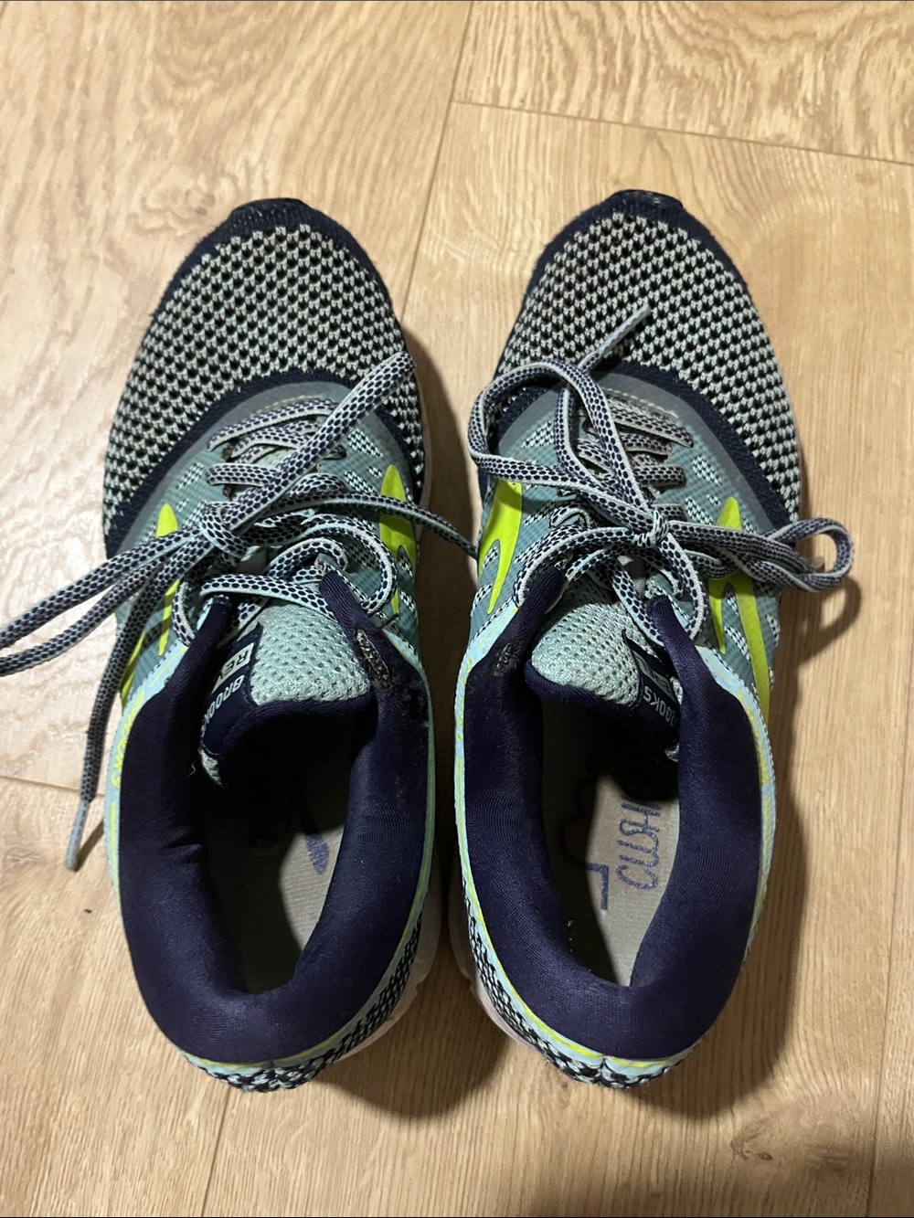 Women's Brooks Revel
Running Sneakers 
Blue and Green Size 7